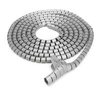 - Gaine de Rangement de câbles en Spirale découpable, Organiseur de Fils pour télévision/PC/Ordinateur/équipement à Domicile (5 m, Gris)