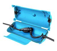 Gaine de sécurité pour câble d'extension extérieur avec joint de protection étanche, boîte de jonction électrique résistante aux intempéries pour prises de courant à l'air dernière