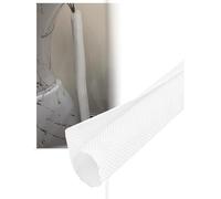 Gaine de tissage à fente ouverte, manchon de protection de câble, for faisceaux de câbles, câblage électrique et gestion des câbles(Milk,Φ16mm/0.63 in-6.6 feet)