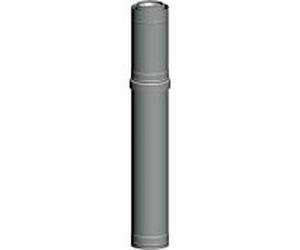 gaine de toit Wolf DN 80 / 125, 1000 mm, acier inoxydable / polypropylène, pour façade de tuyau d'air / d'échappement