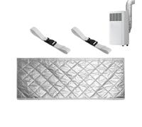 Gaine de tuyau d'isolation CA : housse d'isolation thermique pour tuyau d'échappement, coque avec sangle de boucle réglable, protection anti-poussière résistante à la chaleur pour air acond