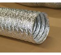 Gaine de ventilation aluminium diam 152mm L 5m, livrée avec 2 colliers de serrage