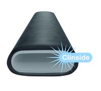 Gaine de ventilation ComfoTube Therm flat 51, dimensions : 69 x 156 mm, 10 m, noire, isolée, de Zehnder - 990328032