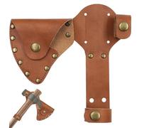 Gaine en Cuir, Gaine de hachette, Couvre-tête de Hache monté sur la Taille Hache en Cuir avec Bouton-Pression protégeant Le Support hachette pour Le Travail du Bois Camping