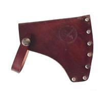 Gaine en cuir pour lames de hache jusqu'à 10,2 cm, avec boucle en métal et coutures renforcées pour une protection sûre de la lame et un transport pratique