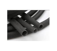 Gaine En Fibre De Verre Tressée 600 Deg.C Gaine En Fibre De Verre For Tube En Fibre De Verre À Haute Température, For Manchons De Câble De Tube De Bricolage 1pcs ( Color : Black , Size : 20 mm x 1mete
