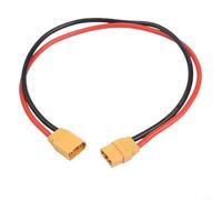 Gaine en silicone 12 AWG pour câble d'extension Xt90 mâle vers femelle avec fusible 30 A pour transmission de puissance à faible résistance dans les systèmes RC (60 cm)