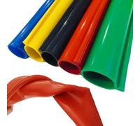 Gaine En Silicone Haute Tension 35KV, Protecteur De Fil Isolé Ignifugé, Couvercle De Ligne Électrique Ouvrable Pour Gestion Câble Industrielle(Black-25ft/8m,ID 24mm/0.9in)