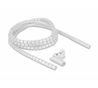 Gaine en spirale pour protection de câble - Ø 15 mm - 2,5 m - Blanc DeLock