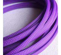 Gaine Extensible colorée en Pet for câbles - Gaine de Presse-étoupe Haute densité, 2 mm à 50 mm, enroulement spiralé(Purple,16mmx5m)