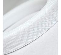 Gaine Extensible colorée en Pet for câbles - Gaine de Presse-étoupe Haute densité, 2 mm à 50 mm, enroulement spiralé(White,12mmx5m)