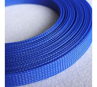 Gaine Extensible colorée en Pet for câbles - Gaine de Presse-étoupe Haute densité, 2 mm à 50 mm, enroulement spiralé(Blue,10mmx10m)