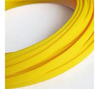 Gaine Extensible colorée en Pet for câbles - Gaine de Presse-étoupe Haute densité, 2 mm à 50 mm, enroulement spiralé(Yellow,10mmx5m)