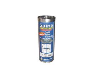 Gaine flexible aluminium STRULIK Ø100 mm 3 m semi-rigide Argent