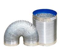 Gaine Flexible Aluminium Tubage Flexible Tuyau Ventilation Tuyau D'Evacuation Flexible pour Hotte Aspirante Rallonge Evacuation Clim Ø 80/100/110/120/150/160/170/180/200mm (Color : 1.5m, Size : 170m