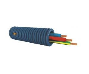 Gaine ICTA préfilée 3x2,5mm² - Ø20mm - HO7V-U - bleu-rouge-vert/jaune - couronne 100m PM PLASTIC MATERIALS
