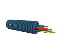 Gaine ICTA préfilée 5x1.5 mm² Ø 20 mm HO7V-U bleu-marron-noir-rouge-vert/jaune couronne 100 m
