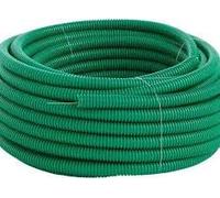 Gaine ICTA verte - Diamètre 20 mm - avec tire-fils - Rouleau de 100 m