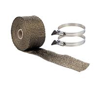 Gaine Ignifuge Tuyaux - Bandage Isolant Basalte Résistant Chaleur, Tresse Pare-Flammes Tuyau Pour Échappement Cheminée | Pour Fourneau, Cuisine, Fil Électrique, Radiateur, Foyer, Conduit