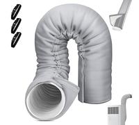 Gaine Isolante Climatisation,manchon Isolant Climatisation,gaine Isolation Tuyau Climatiseur Mobile,3 Adjustable Buckles,Suitable for Pipe Diameters of 12-15 Centimeters-B