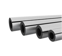 Gaine isolante en aluminium pour tuyaux, Tailles multiples auto-adhésives de papier d'aluminium tube mousse d'isolation tuyau pré fendu(ID-48mm*TH-15mm)