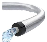 Gaine isolante en aluminium pour tuyaux, Tube de mousse d'isolation tuyau auto-adhésif en papier d'aluminium, plusieurs tailles(ID*TH-159*20mm/6.26*0.79in)