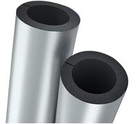 Gaine isolante en aluminium pour tuyaux, Tube d'isolation de tuyau auto-adhésif, feuille d'aluminium 20/30MM d'épaisseur, diamètre intérieur 20 à 114MM, plusieurs tailles(Inner Diameter: 48mm,30MM)