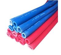 Gaine isolante en mousse rouge/bleue Convient aux tuyaux en cuivre. Gaine en mousse polyvalente Pour la protection contre le gel des tuyauteries industrielles à l'extérieur(Blue,25mm*9mm*1.8m)