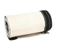 Gaine isolante Mtlavishness pour câbles et systèmes d'allumage, avec couche extérieure aluminisée, en fibre de verre résistante aux hautes températures, gris et blanc, 600 x 106