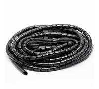 Gaine Isolante PE Faisceau de Fils Conduit Protection câble Tube enroulé en Spirale Circuit mécanique Automatique à Haute température résistant pour Ordinateur/Automobile TV(Black,12mm (8meter))