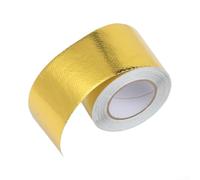 Gaine Isolante pour fibre de Verre 5cm Largeur Haute Température | Aluminium réfléchissant, réduit chaleur radiante, facile à poser, 10m longueur, coupe sur mesure