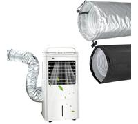 Gaine isolante pour flexible de clim, Housse Isolée Imperméable Lavable pour Tuyau Climatiseur Mobile, Manchon Isolation Thermique, Protection Tuyau AC pour Maison Garage Camping-Car Bureau (2PC-C)