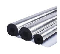 Gaine Isolante pour Tuyau en Mousse Caoutchouc avec Film Aluminium | Isolation thermique pour tuyaux, aide à réduire les pertes de chaleur et résiste à l'humidité(ID22mm*T20mm(1-1/4"ID*0.35"T))