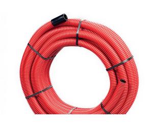 Gaine Janoflex annelée rouge diamètre 40mm couronne de 25 mètres - ELYDAN - 2127