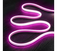 Gaine Led Néon 24v Dc Nflex6 Sur Mesure Ip65 Coupe Tous Les 5 Cm Rose 3 M