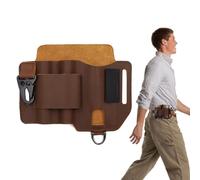 Gaine multi-outils pour ceinture - Organisateur de poche multifonction en cuir de vachette,Pochette multi-outils en cuir avec porte-stylo pour lampe de poche, couteaux e voiture