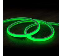 Gaine Néon Led Flexible Dimmable 7.5w/M 220v Ac 120led/M Semi-Circulaire 180° Verte Ip67 Sur Mesure Coupe Tous Les 100cm 3 M