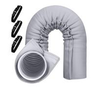 Gaine Portable Pour Tuyau de Climatiseur - Isolation Thermique Portable Pour Conduit D'air | Manchon Flexible Isolant Anti-Poussière Adapté aux Tuyaux de 13 cm et 15 cm de Diamètre pour Ventilation Mu