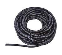 Gaine pour câbles et fils spirale ø max : 9mm noire 10m