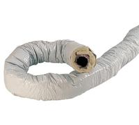 gaine pvc - isolée - int alu - diamètre 125 mm - 6 mètres - epaisseur 25 mm - atlantic 423028