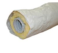 Gaine PVC isolée pour VMC - Diamètre intérieur 80mm - Longueur 6m - isolation épaisseur 50mm