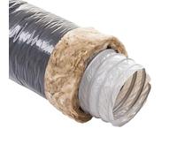 gaine pvc - souple - isolée - unelvent ecosoft - 80 mm - 25 mm - 6 mètres