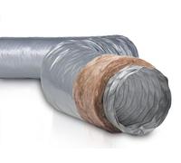 Gaine PVC souple SRFPVCETH ECOSOFT avec isolation thermique 25 mm Ø 125 mm 6 m - NATHER - 549244