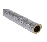 Gaine Souple Isolé - ALDES - 80 mm - Isolation 50 mm - 6 mètres - Aluminium