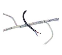 Gaine spirale 5 à 20 mm HellermannTyton SBPE4D-PE-GY-5M 161-41105 gris 5 m