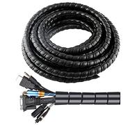 Gaine Spirale Flexible Universel,Tube d'Enroulement de Câble en Spirale,Réglable Gaine Spirale Câbles Flexible,8mmx11m de Spirale Cache Cable Serre câbles,pour la télévision par Ordinateur à Domicile