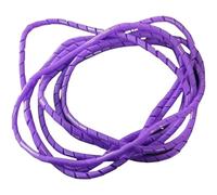 Gaine spiralée for câbles, gaine de 6 mm et 10 mm, organiseur de tuyaux, protection de cordon, gestion de ligne, faisceau de gaines, bandes d'enroulement de tuyaux, 1 pièce(Purple,8mm ID 5 Meter)