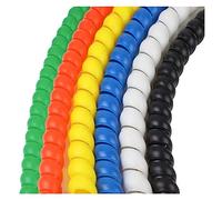 Gaine spiralée pour câbles. Gaine de Câble Spirale Multicolore ID 8-60mm Longueur 1/2/5m(Wit,ID 22MM 1 Meter)