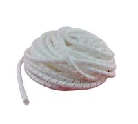 Gaine spiralée pour câbles, Gaine de gestion câbles flexible en spirale, enrouleur multicolore 5 mètres, 6 à 14 mm(White,6mm inside diameter)