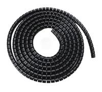 Gaine spiralée pour câbles, Manchon de gestion de câbles en spirale 1 mètre multicolore plusieurs tailles(Black,32mm x 1 meter)
